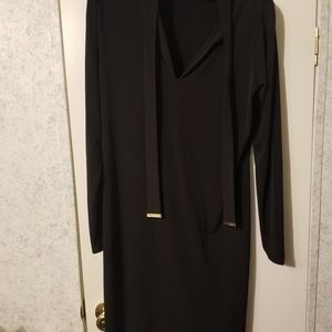 Michael Kors Dress with Neck Tie Long Sleeve